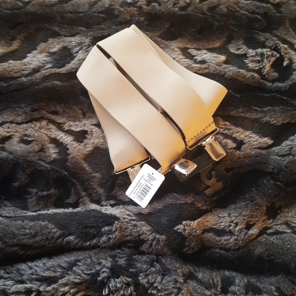 Suspenders. Tan. 46" in length.  2" wide. NWT. - Picture 2 of 6